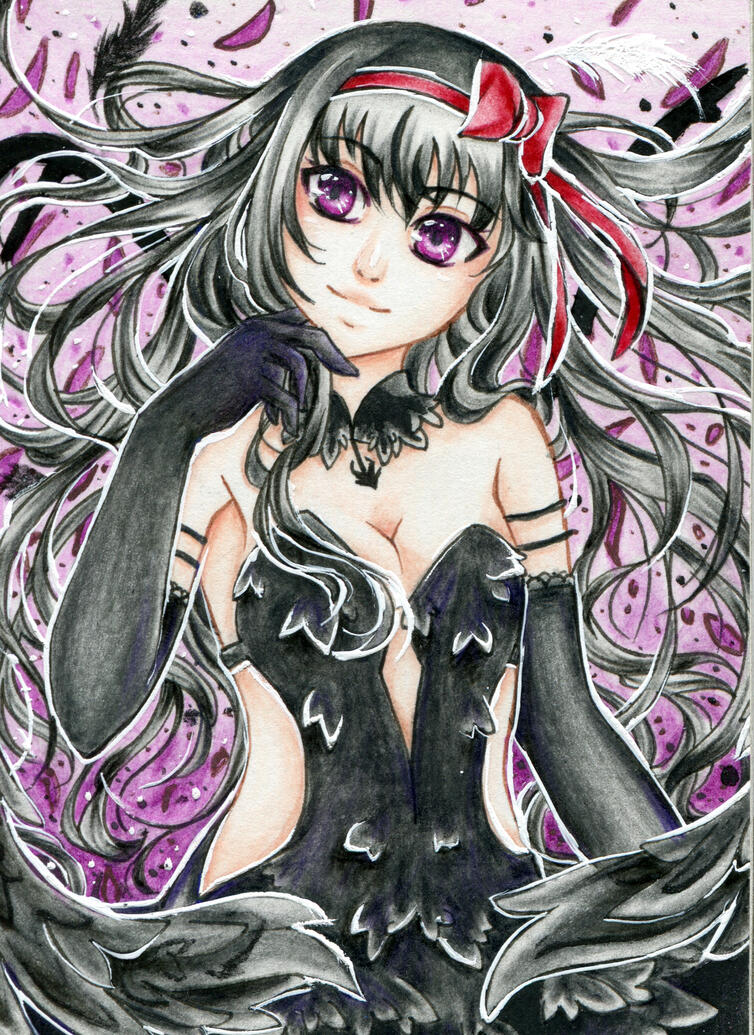 ACEO (Homura Akuma, Puella Magi Madoka Magika)